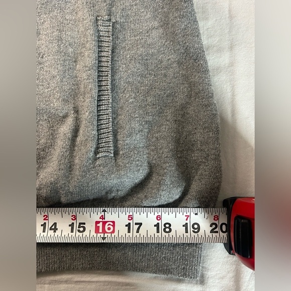 L.L. Bean Gray Cotton Cashmere Blend Zip-Up Dad Sweater Cardigan Men’s Size L - Picture 7 of 12